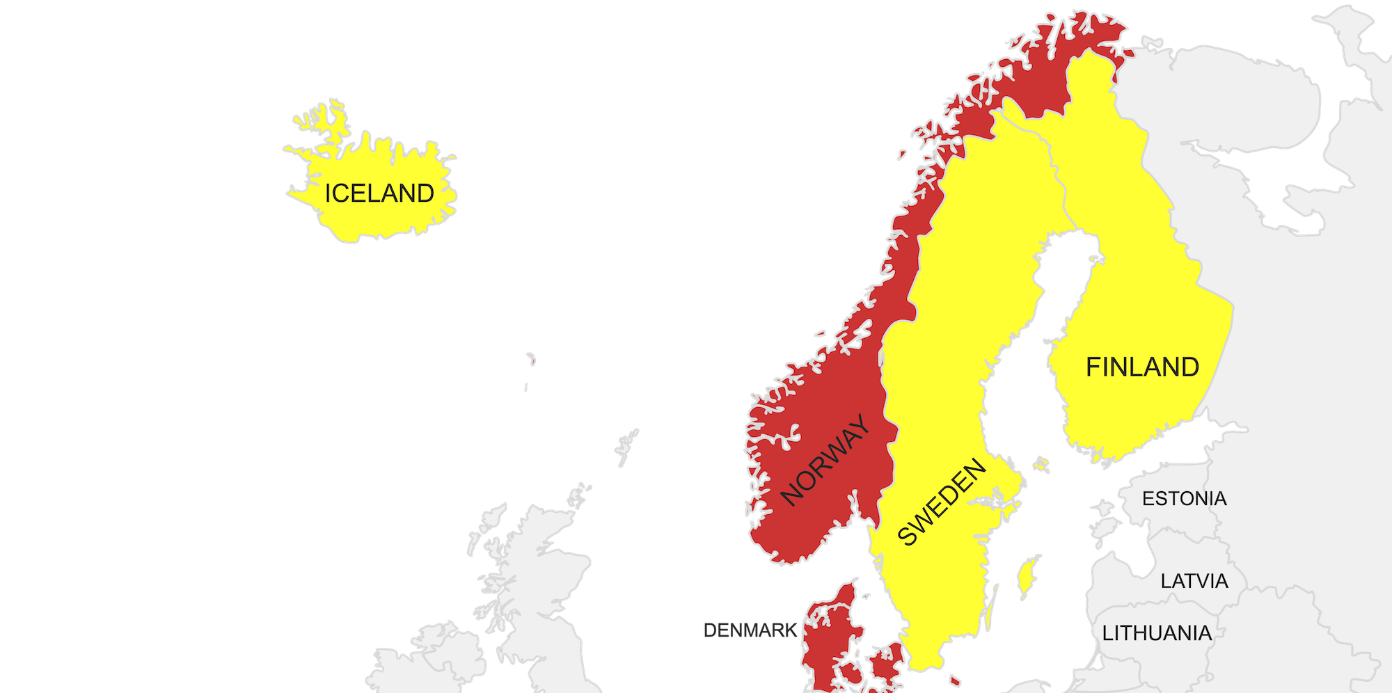 Country-guessing Europe's Nordic Countries