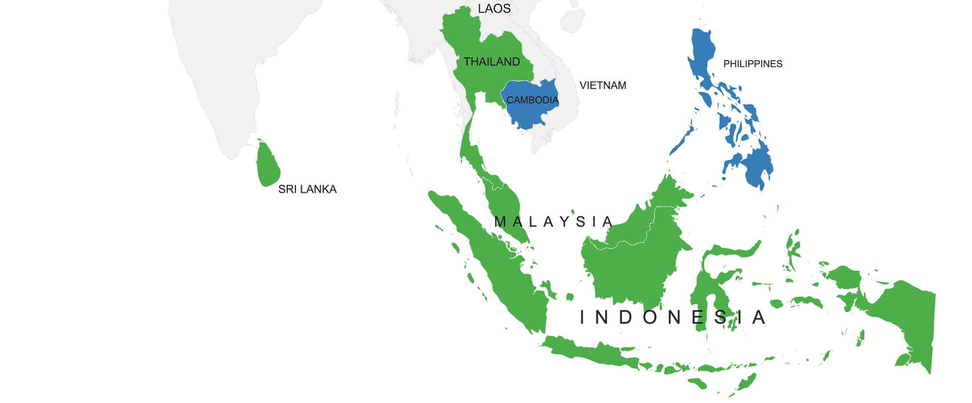 Country-guessing South-East Asia