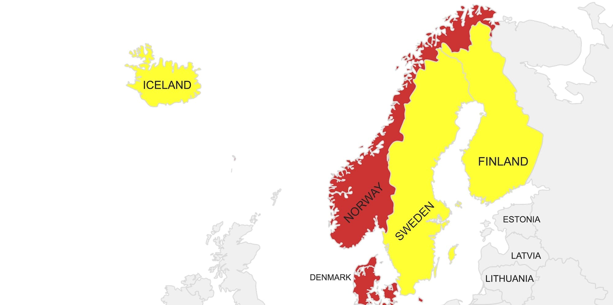 Country-guessing Europe's Nordic Countries